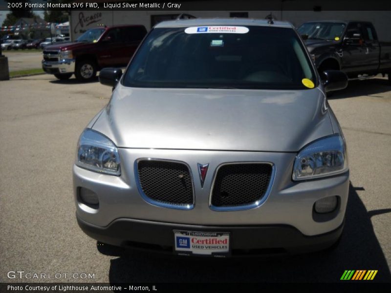 Liquid Silver Metallic / Gray 2005 Pontiac Montana SV6 FWD