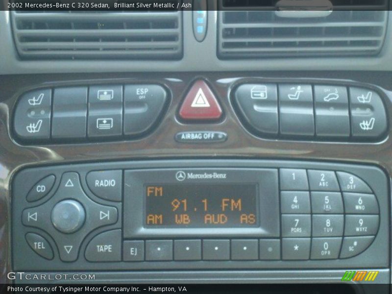 Brilliant Silver Metallic / Ash 2002 Mercedes-Benz C 320 Sedan