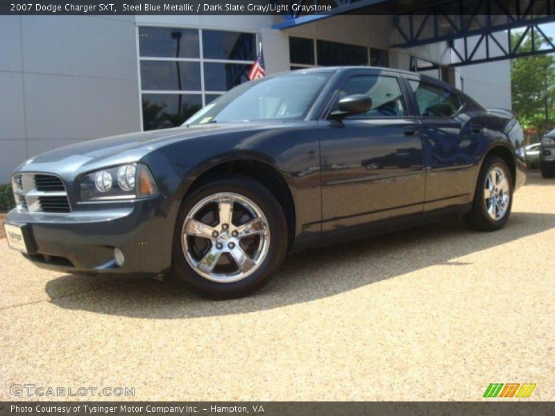 Steel Blue Metallic / Dark Slate Gray/Light Graystone 2007 Dodge Charger SXT