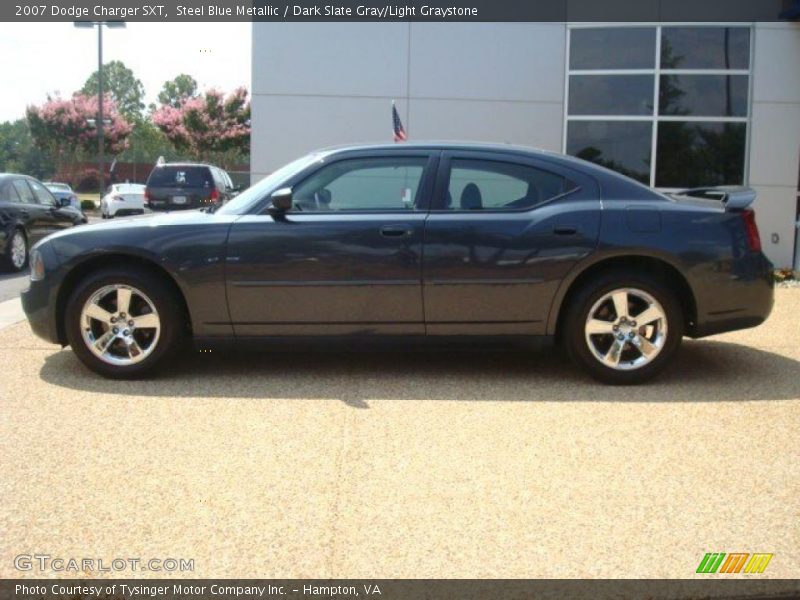 Steel Blue Metallic / Dark Slate Gray/Light Graystone 2007 Dodge Charger SXT