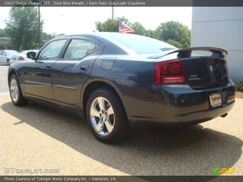 Steel Blue Metallic / Dark Slate Gray/Light Graystone 2007 Dodge Charger SXT