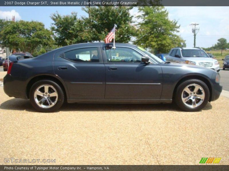 Steel Blue Metallic / Dark Slate Gray/Light Graystone 2007 Dodge Charger SXT