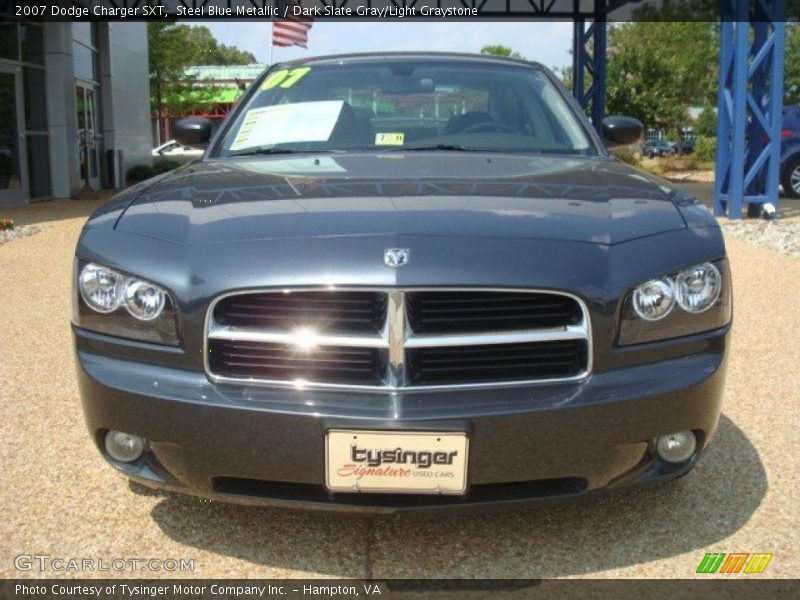 Steel Blue Metallic / Dark Slate Gray/Light Graystone 2007 Dodge Charger SXT