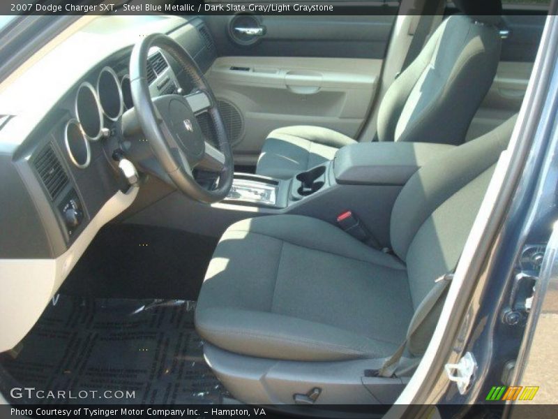 Steel Blue Metallic / Dark Slate Gray/Light Graystone 2007 Dodge Charger SXT