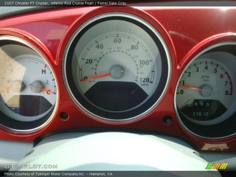 Inferno Red Crystal Pearl / Pastel Slate Gray 2007 Chrysler PT Cruiser