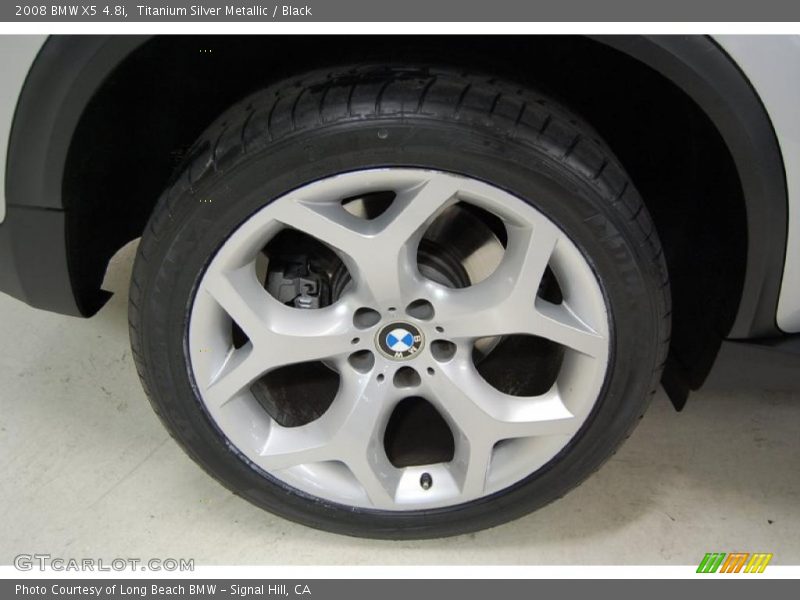 Titanium Silver Metallic / Black 2008 BMW X5 4.8i