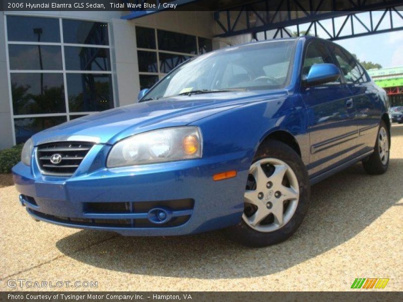 Tidal Wave Blue / Gray 2006 Hyundai Elantra GLS Sedan