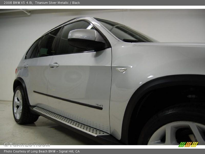 Titanium Silver Metallic / Black 2008 BMW X5 4.8i