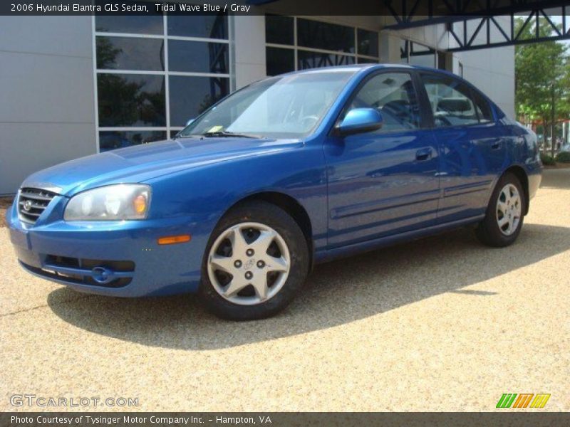 Tidal Wave Blue / Gray 2006 Hyundai Elantra GLS Sedan