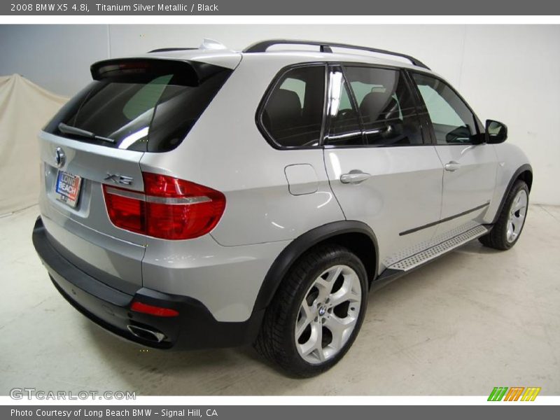 Titanium Silver Metallic / Black 2008 BMW X5 4.8i