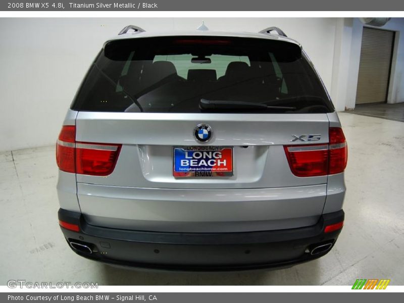 Titanium Silver Metallic / Black 2008 BMW X5 4.8i