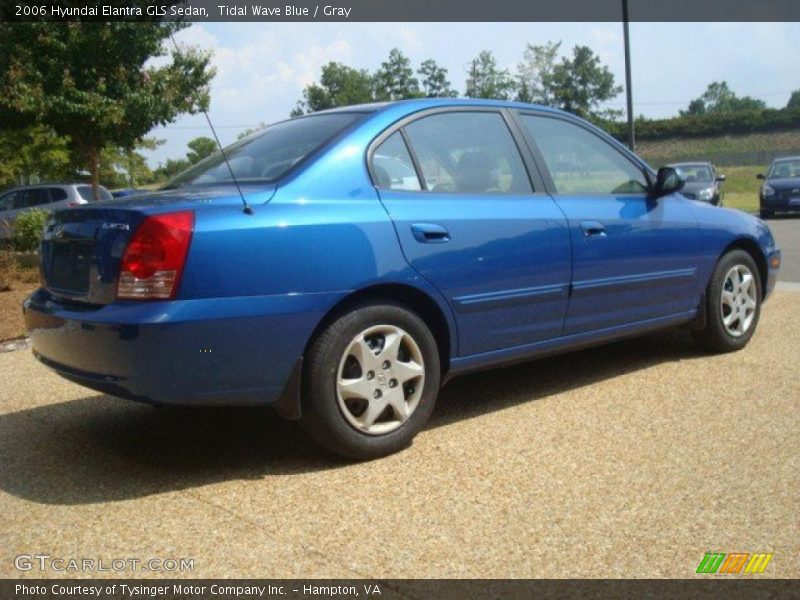 Tidal Wave Blue / Gray 2006 Hyundai Elantra GLS Sedan