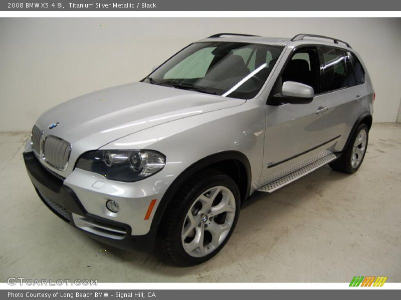 Titanium Silver Metallic / Black 2008 BMW X5 4.8i