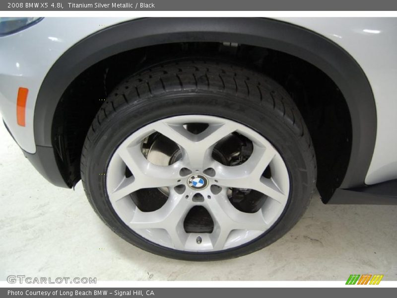 Titanium Silver Metallic / Black 2008 BMW X5 4.8i