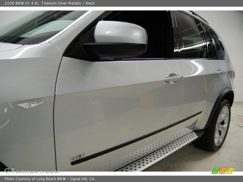 Titanium Silver Metallic / Black 2008 BMW X5 4.8i