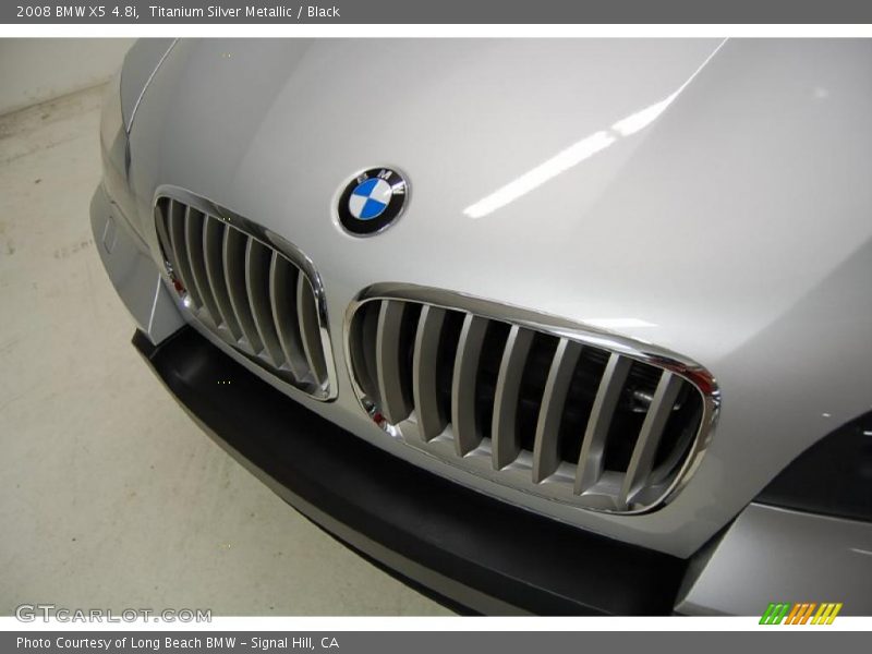 Titanium Silver Metallic / Black 2008 BMW X5 4.8i