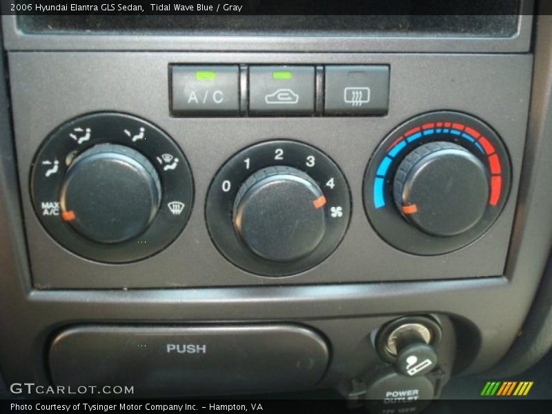 Tidal Wave Blue / Gray 2006 Hyundai Elantra GLS Sedan