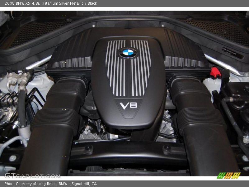 Titanium Silver Metallic / Black 2008 BMW X5 4.8i