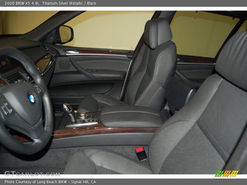 Titanium Silver Metallic / Black 2008 BMW X5 4.8i