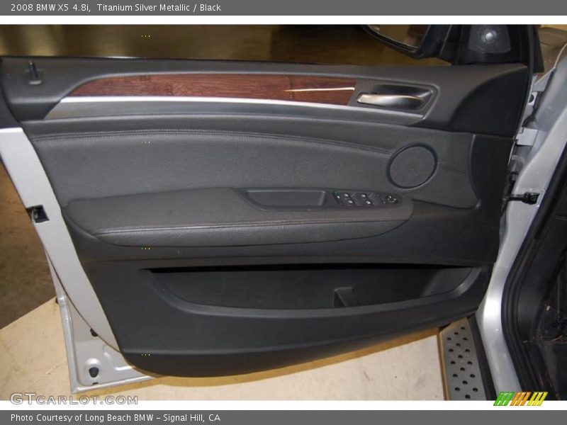 Titanium Silver Metallic / Black 2008 BMW X5 4.8i
