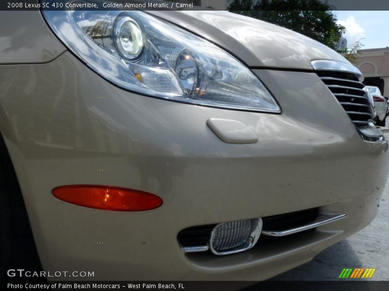 Golden Almond Metallic / Camel 2008 Lexus SC 430 Convertible
