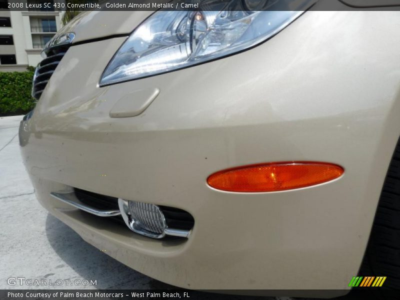 Golden Almond Metallic / Camel 2008 Lexus SC 430 Convertible