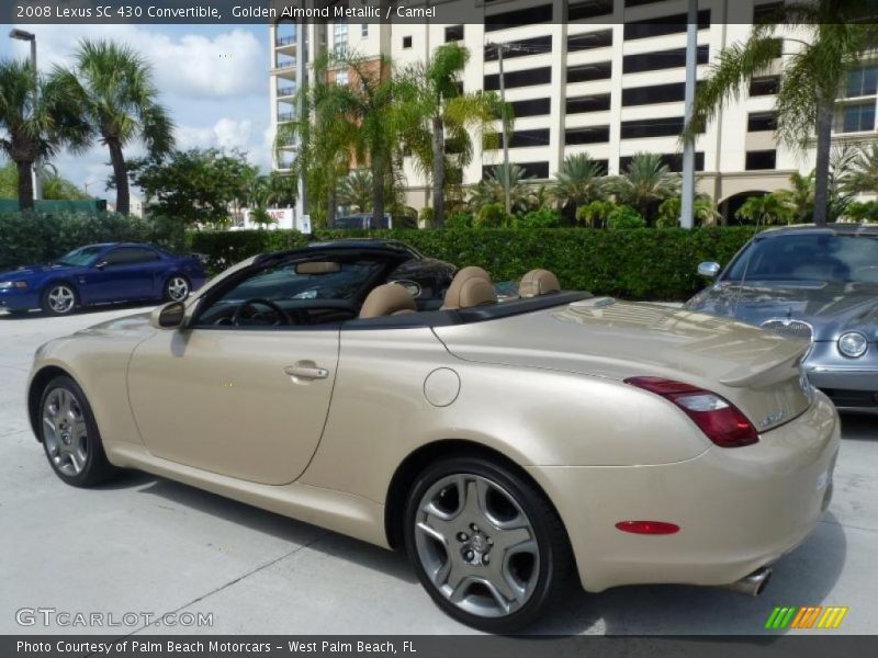 Golden Almond Metallic / Camel 2008 Lexus SC 430 Convertible