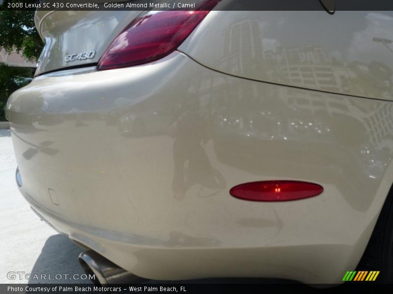 Golden Almond Metallic / Camel 2008 Lexus SC 430 Convertible