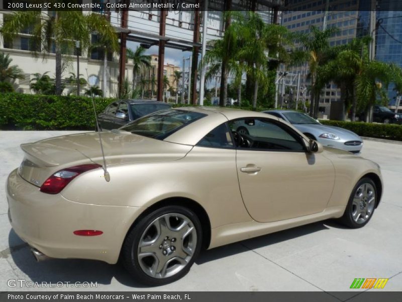 Golden Almond Metallic / Camel 2008 Lexus SC 430 Convertible