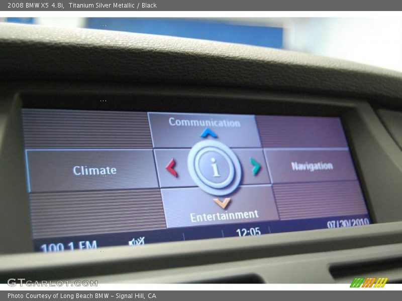 Titanium Silver Metallic / Black 2008 BMW X5 4.8i