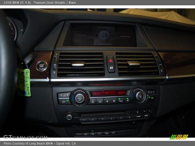 Titanium Silver Metallic / Black 2008 BMW X5 4.8i