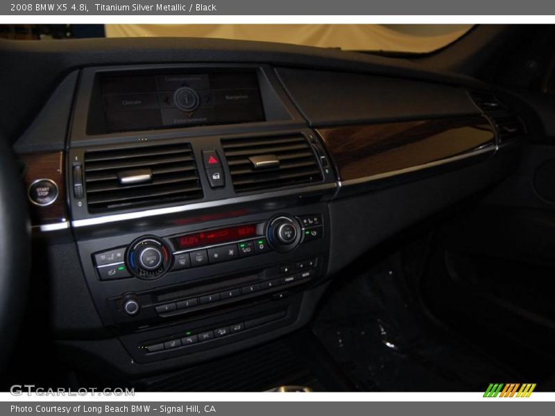 Titanium Silver Metallic / Black 2008 BMW X5 4.8i