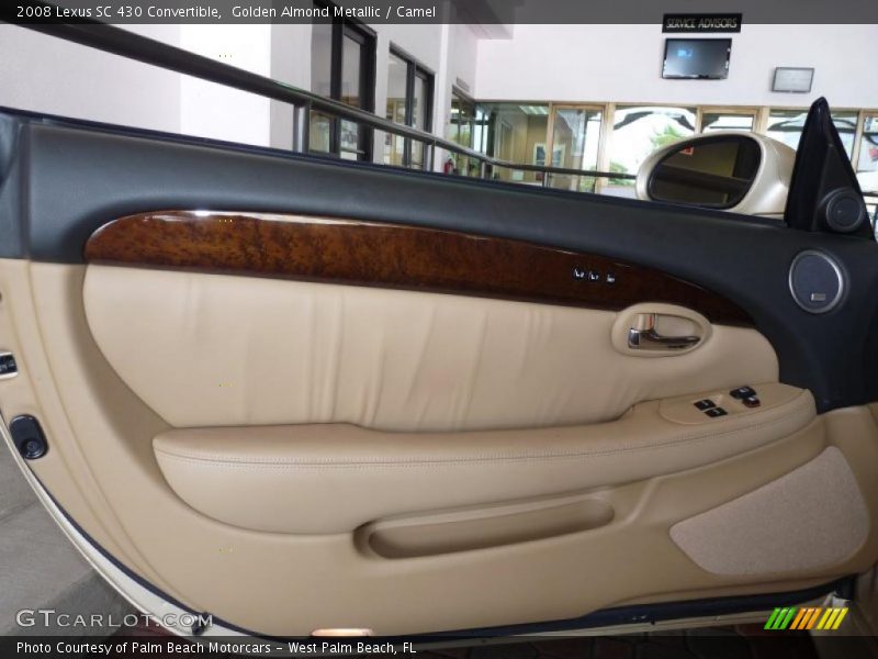 Golden Almond Metallic / Camel 2008 Lexus SC 430 Convertible