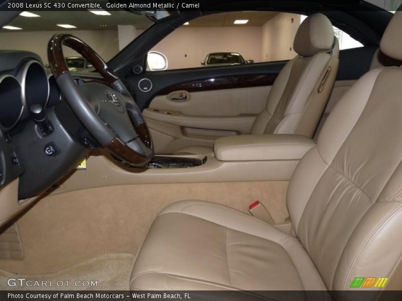 Golden Almond Metallic / Camel 2008 Lexus SC 430 Convertible