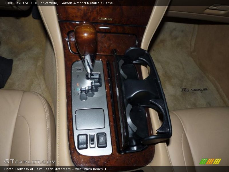 Golden Almond Metallic / Camel 2008 Lexus SC 430 Convertible