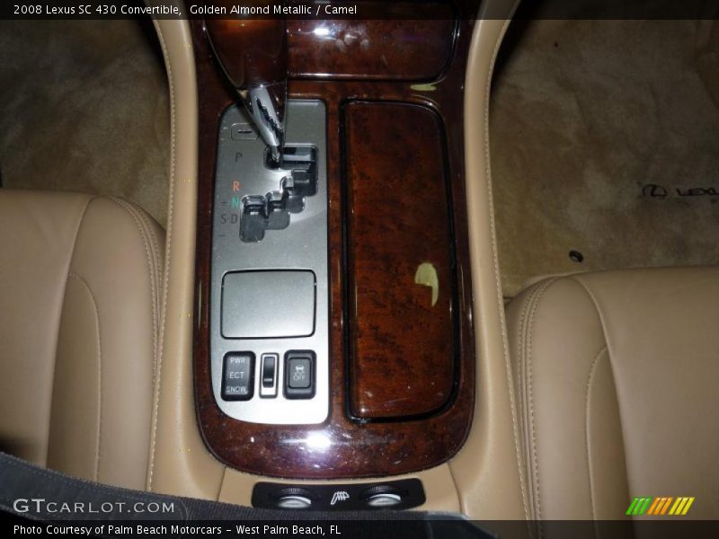 Golden Almond Metallic / Camel 2008 Lexus SC 430 Convertible