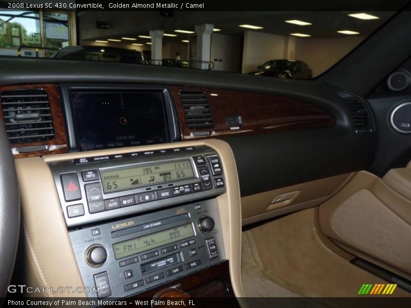 Golden Almond Metallic / Camel 2008 Lexus SC 430 Convertible