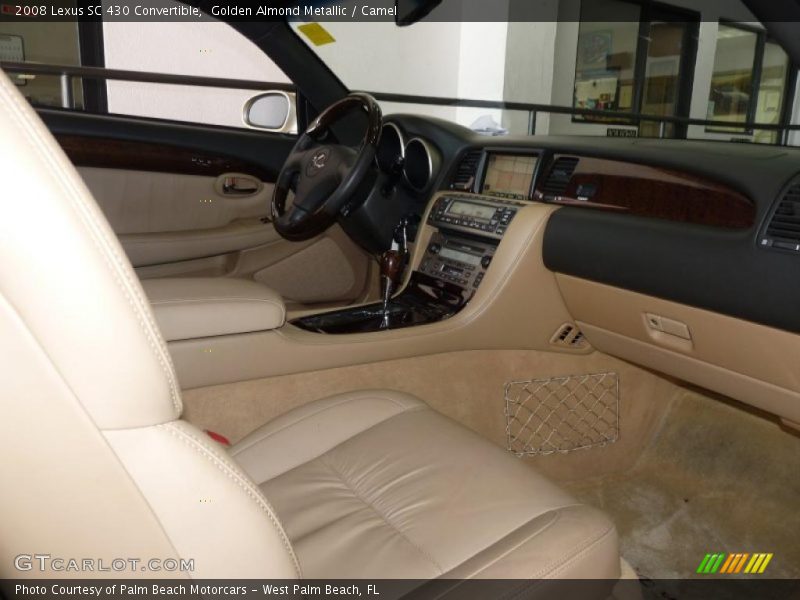 Golden Almond Metallic / Camel 2008 Lexus SC 430 Convertible