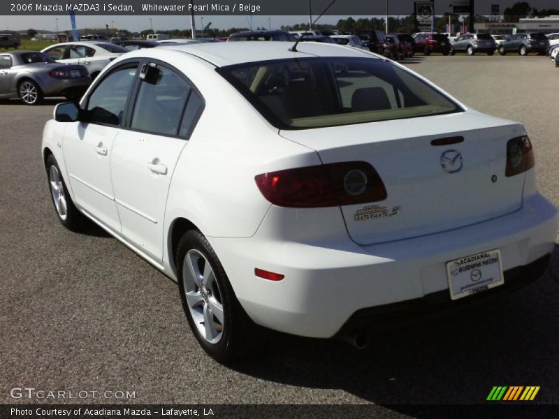 Whitewater Pearl Mica / Beige 2006 Mazda MAZDA3 i Sedan