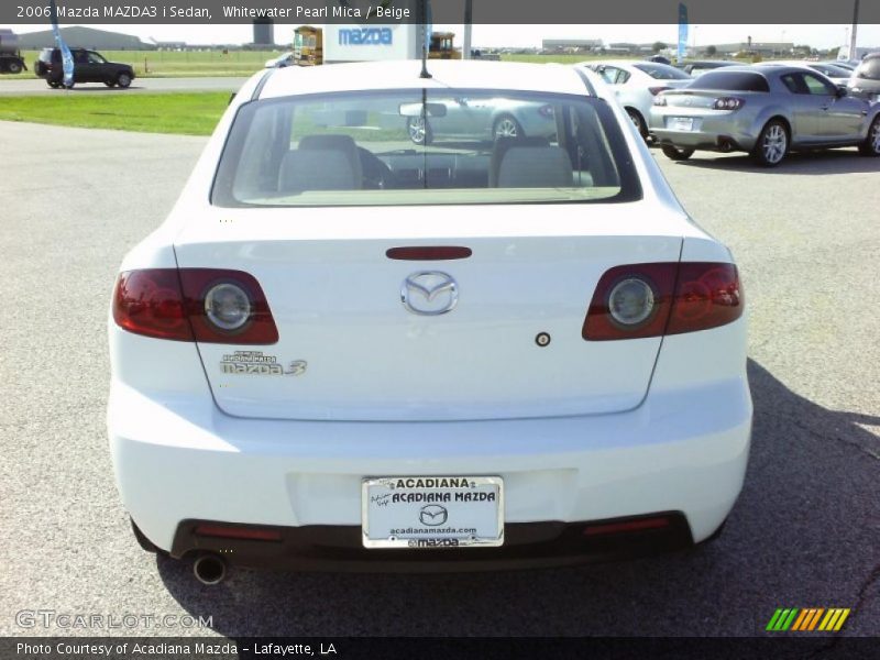 Whitewater Pearl Mica / Beige 2006 Mazda MAZDA3 i Sedan