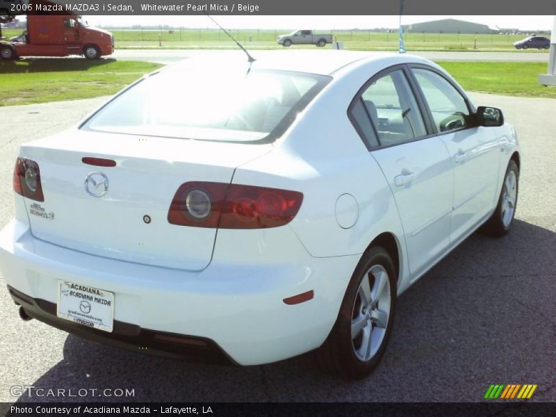 Whitewater Pearl Mica / Beige 2006 Mazda MAZDA3 i Sedan