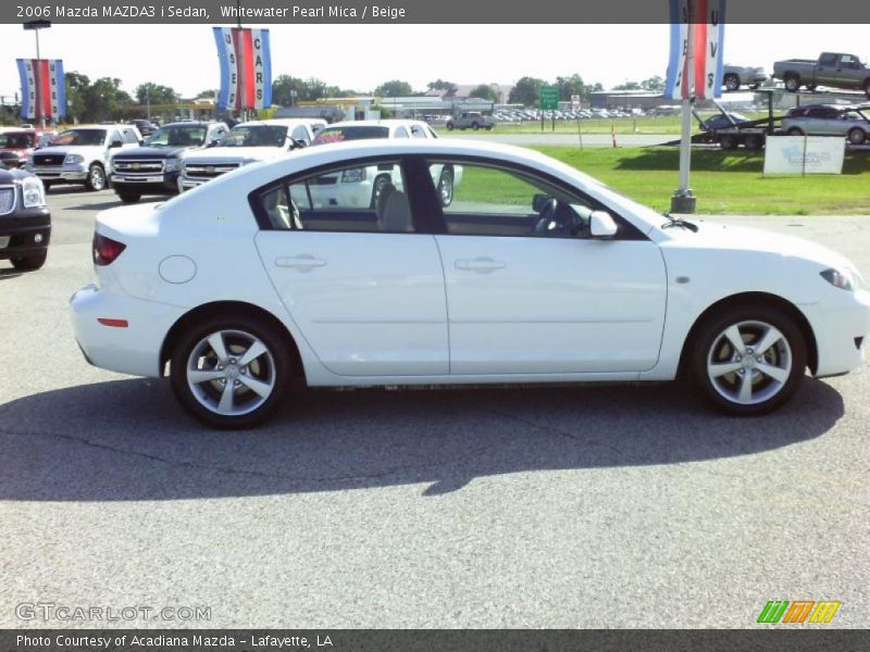 Whitewater Pearl Mica / Beige 2006 Mazda MAZDA3 i Sedan