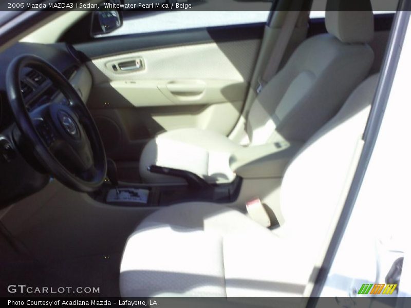 Whitewater Pearl Mica / Beige 2006 Mazda MAZDA3 i Sedan