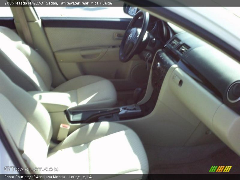 Whitewater Pearl Mica / Beige 2006 Mazda MAZDA3 i Sedan