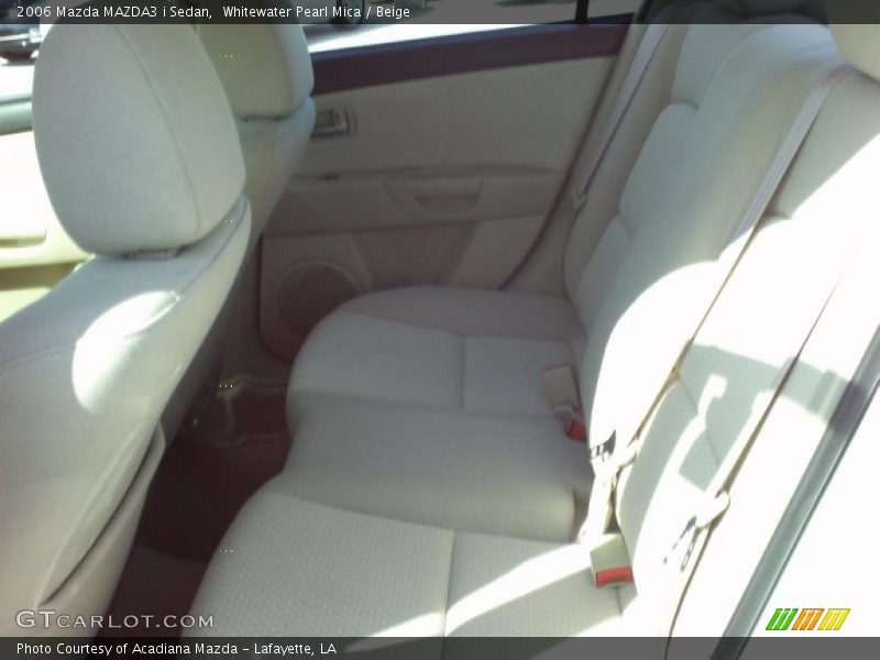 Whitewater Pearl Mica / Beige 2006 Mazda MAZDA3 i Sedan
