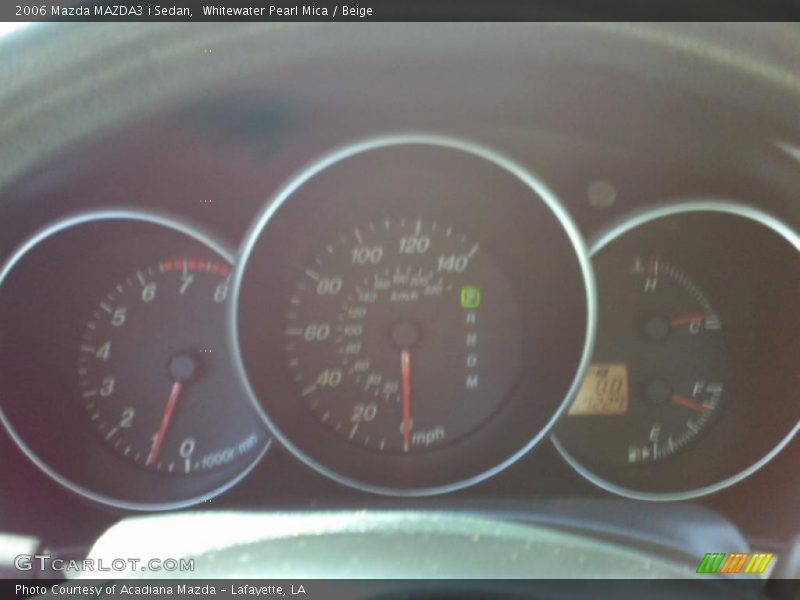 Whitewater Pearl Mica / Beige 2006 Mazda MAZDA3 i Sedan