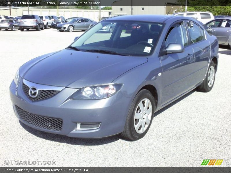 Galaxy Gray Mica / Black 2007 Mazda MAZDA3 i Sedan