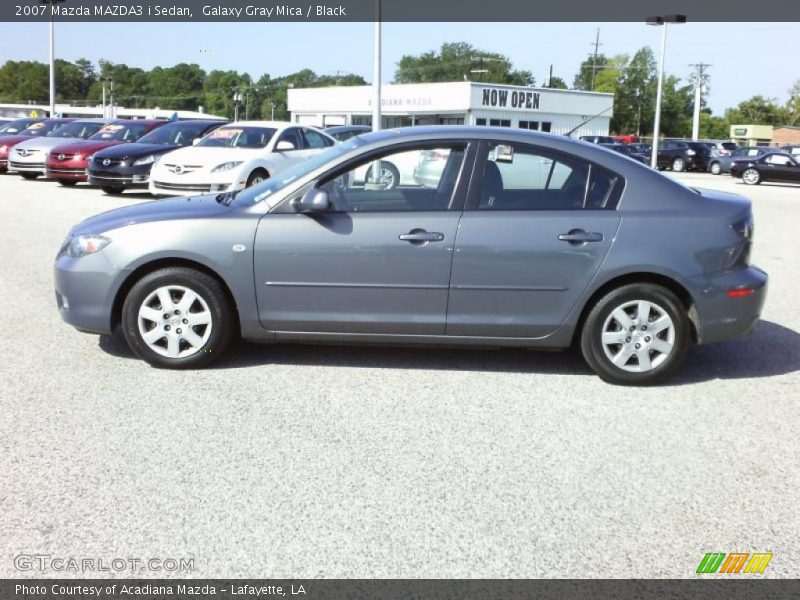 Galaxy Gray Mica / Black 2007 Mazda MAZDA3 i Sedan
