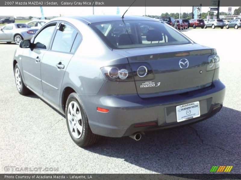 Galaxy Gray Mica / Black 2007 Mazda MAZDA3 i Sedan