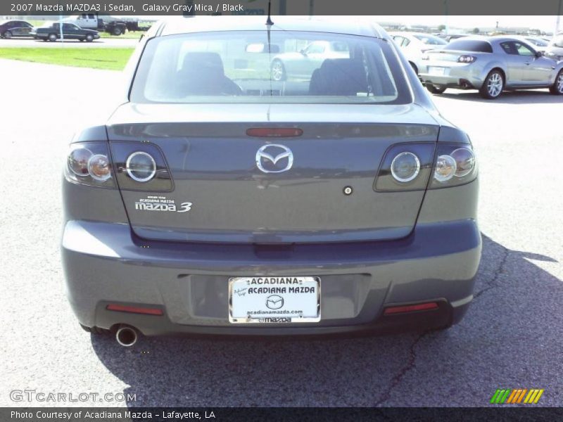 Galaxy Gray Mica / Black 2007 Mazda MAZDA3 i Sedan